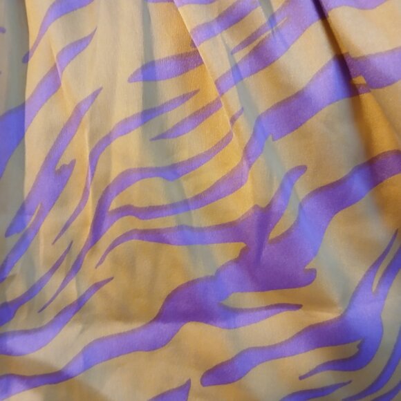 Collusion Women's Purple Yellow Zebra Stripe Boxer Shorts SZ 0 NWOT - Picture 3 of 8